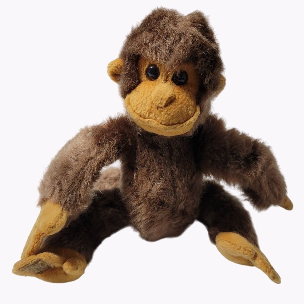 Ron Bonafato RBI Brown Monkey Chimpanzee 10 Inch Plush Stuffed Animal Toy